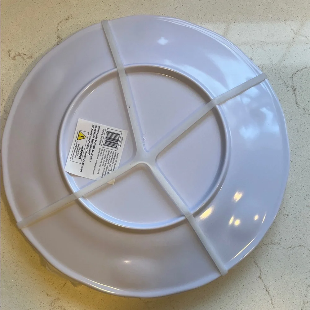 Tahari Home Pink and Orange Dinner Plate Set